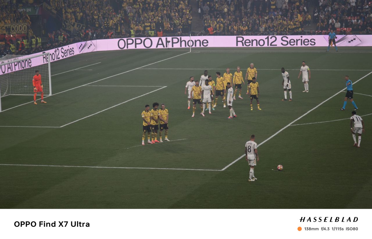 Oppo Find X7 Ultra sample photos &ndash; at UEFA Champions League 2024 final