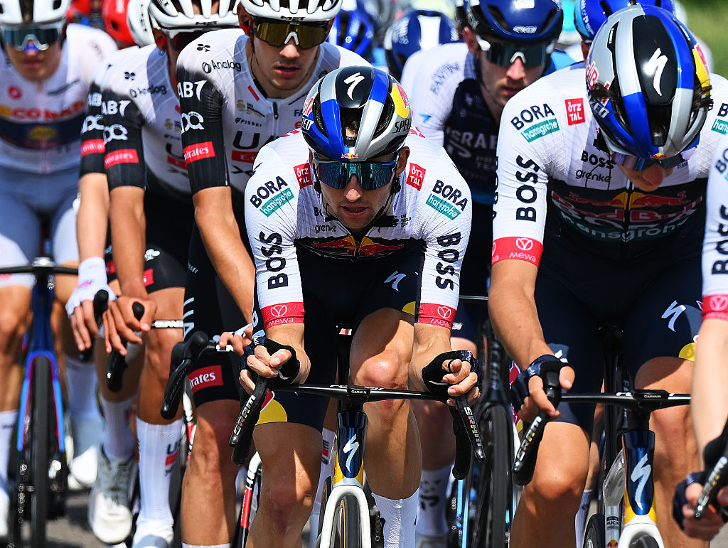 LECCE ITALY MAY 14 Jai Hindley of Australia and Team Red Bull BORA hansgrohe competes during the 108th Giro dItalia 2025 Stage 5 a 151km stage from Ceglie Messapica to Lecce UCIWT on May 14 2025 in Lecce Italy Photo by Tim de WaeleGetty Images
