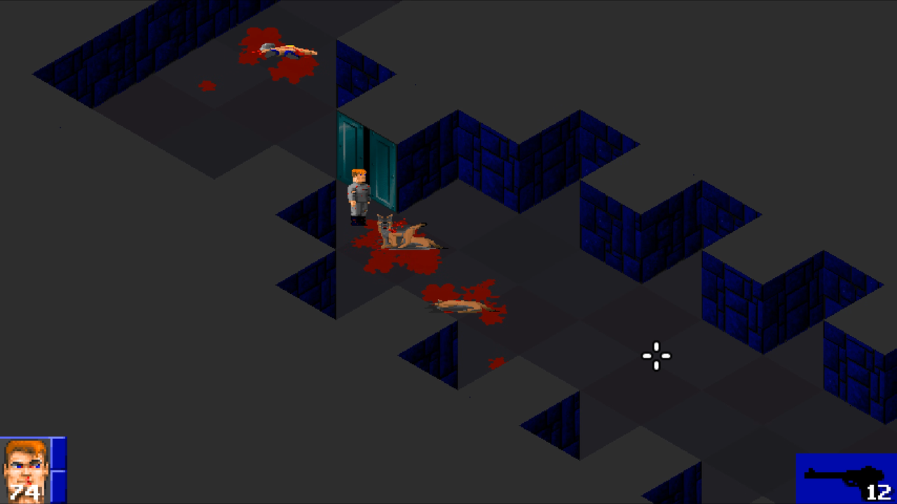 Isowulf, an isometric Wolfenstein 3D mod