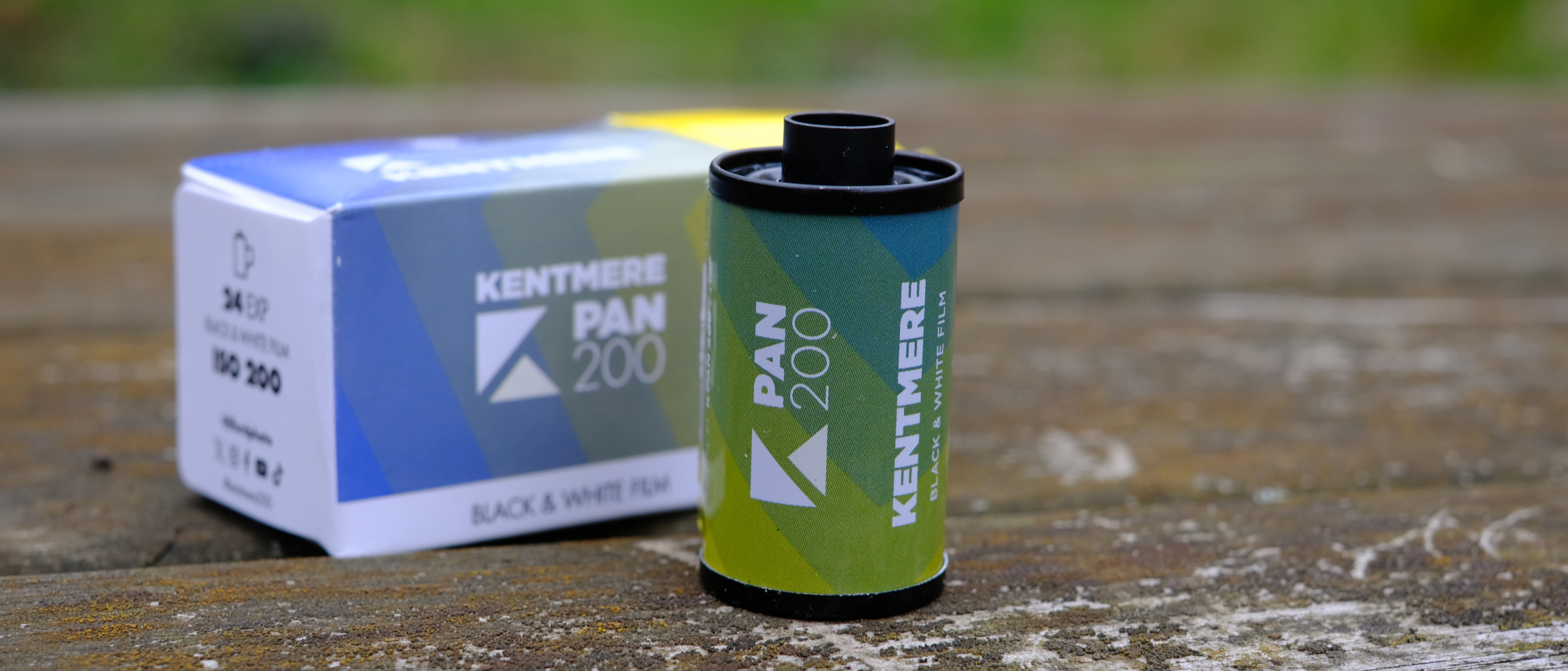 Photograph of Kentmere Pan 200 35mm film canister