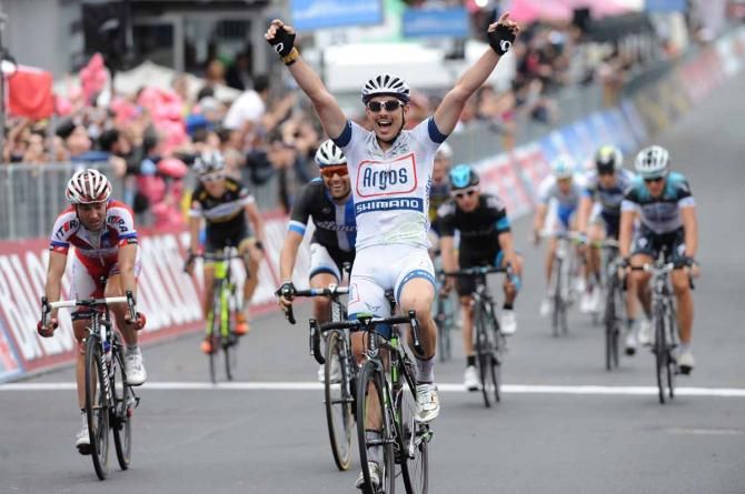 John Degenkolb (Argos-Shimano) celebrates victory