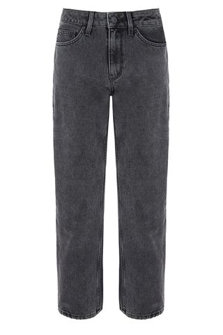 dark grey straight leg jeans, best sustainable jeans