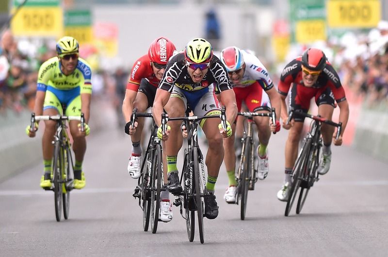 Peter Sagan (Tinkoff-Saxo) winding up his sprint