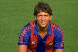 Gary Lineker at Barcelona in August 1986.