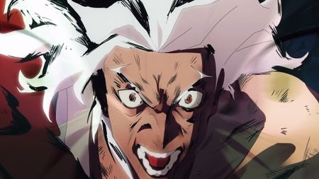 Vampire Survivors screenshot of animated trailer for Legacy of the Moonspell DLC of rushing vampire