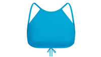 SKIMS Swim High Neck Top
RRP: $48
Available in sizes XXS to 4X, the Swim High Neck Top has an open back with a center-back tie that can be adjusted to your liking. 