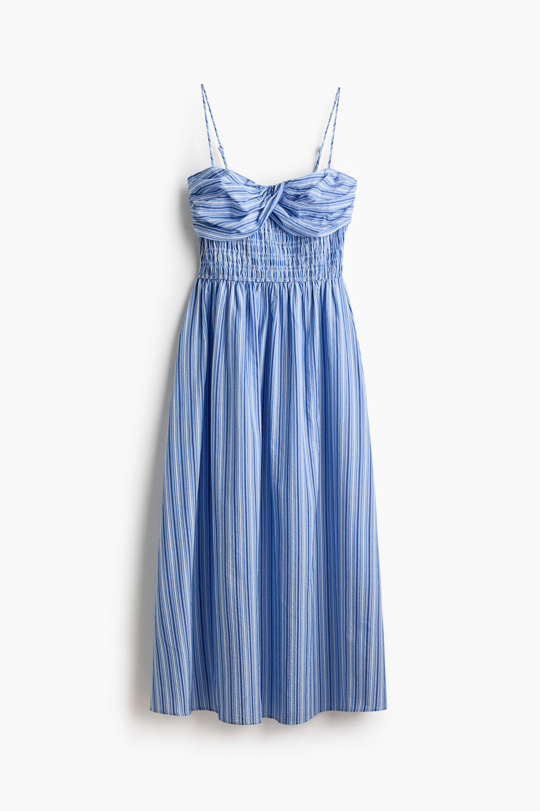 Smocked-Bodice Strappy Dress