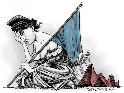 Editorial cartoon World Paris Attacks France