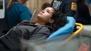 Maya Drake as Hannah in the hospital in Law & Order: SVU season 26 episode 4