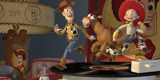 Woody, Bullseye and Jessie in Toy Story 2