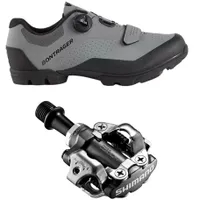 Bontrager Foray Gravel Shoe and Shimano M540 SPD Pedal Bundle