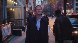 Michael Lawson (Neil Patrick Harris) walks down the streets of New York City in Uncoupled.