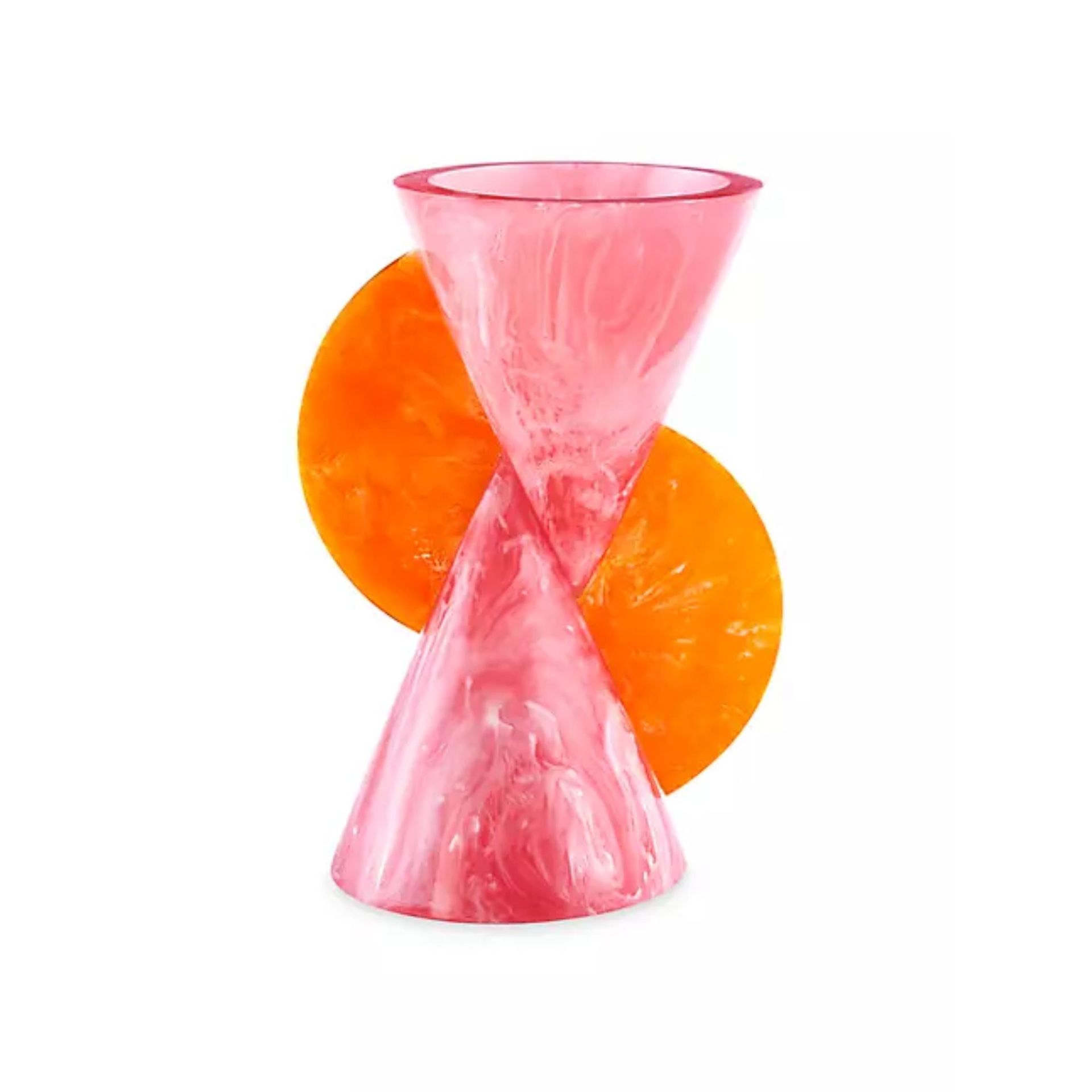 saks jonathan adler orange pink vase