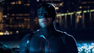 Matt Murdock (Charlie Cox) is suited up on Daredevil: Born Again.