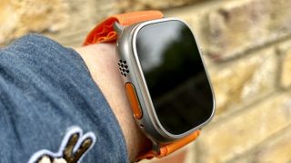 A photo of the Apple Watch Ultra bezel