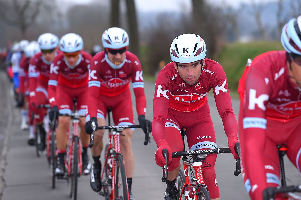 Katusha putting in the work at Kuurne-Brussel-Kuurne