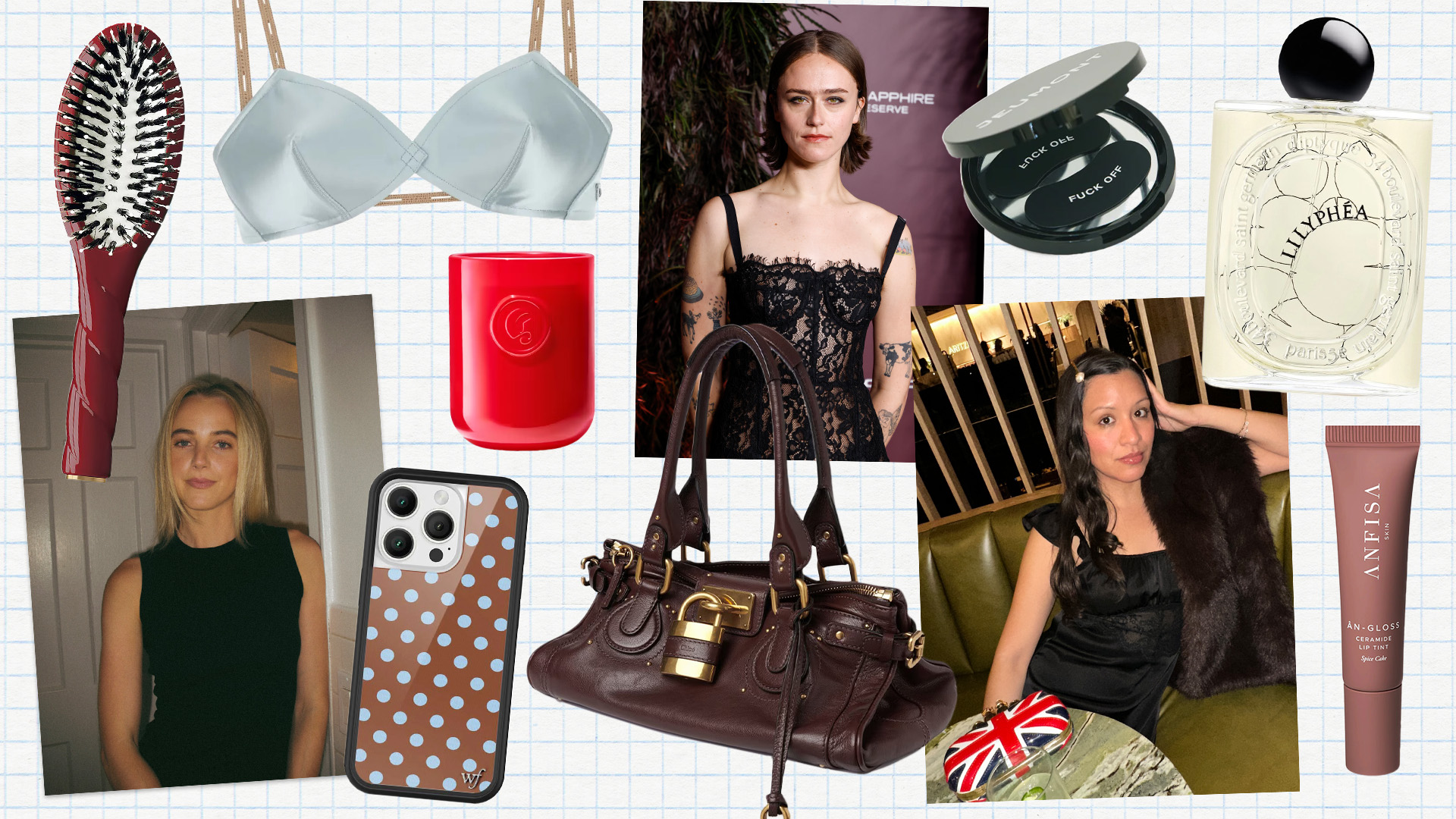 Photo collage of Gen Z gifts.