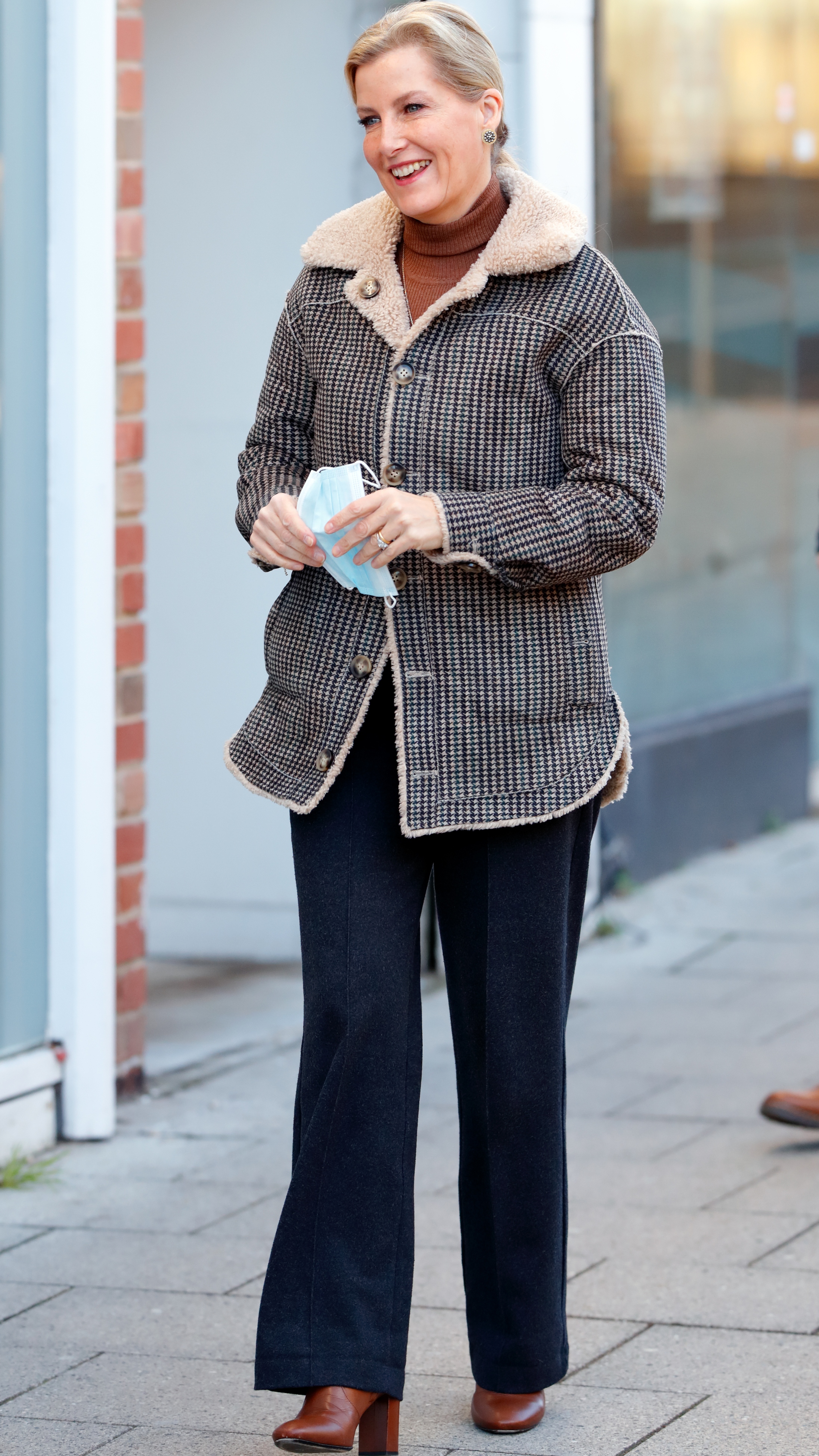 Sophie, Duchess of Edinburgh arrives for a visit to The Lighthouse on December 2, 2021