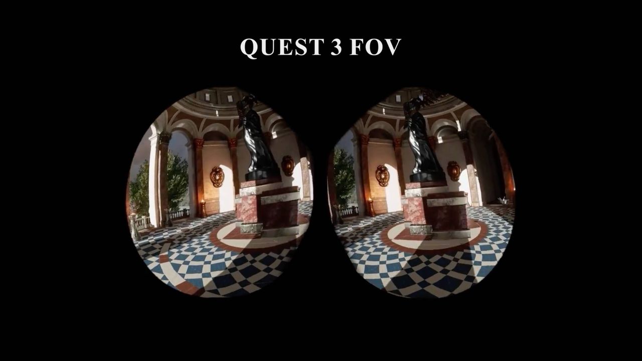 Meta Protoype VR and MR field of view images
