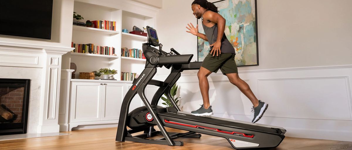 Man running on the BowFlex Treadmill 10 