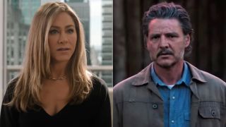 Jennifer Aniston on The Morning Show and Pedro Pascal on The Last of Us.