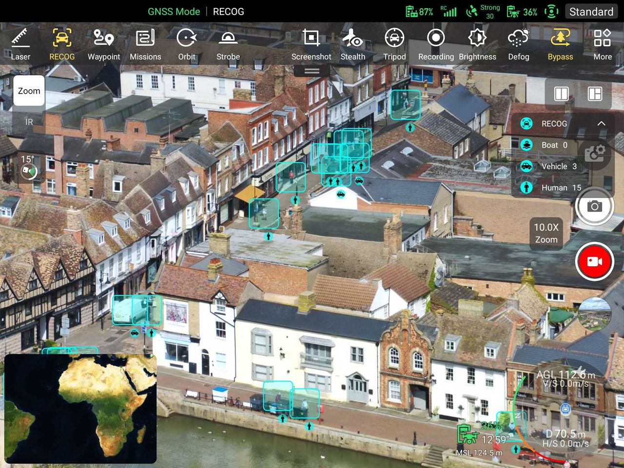 Screengrab showing Autel Smart Controller V3 views