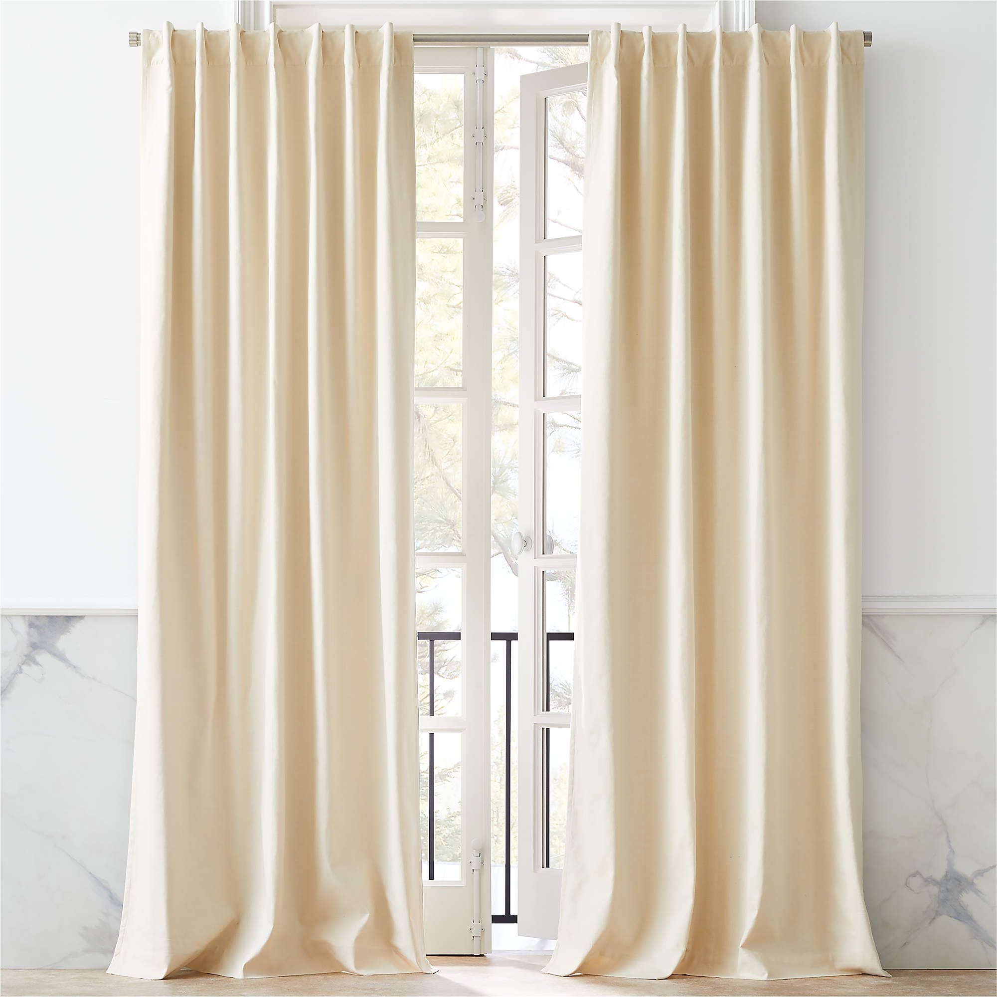 Cream curtains