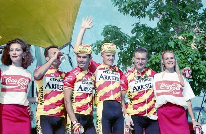 Rolf Sorensen and Davide Cassani were part of the 1991 TTT winning Ariostea team