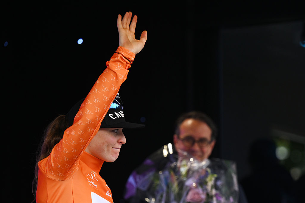 Charlotte Kool leaves the Tour de France Femmes avec Zwift after finishing outside the time limit on the punishing stage to Mont Ventoux