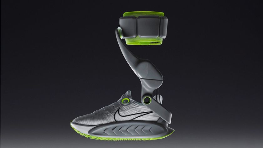Nike&#039;s Project Amplify augmented sneaker system, in profile
