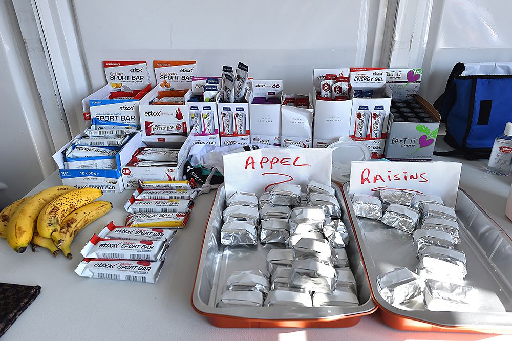 Snacks for the riders at Dubai Tour