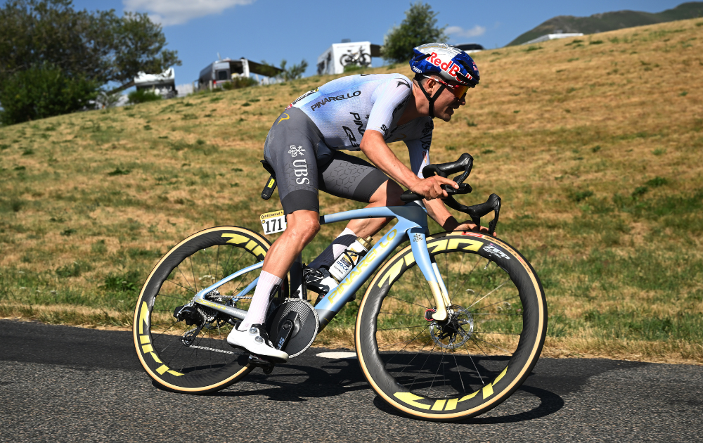 Tom Pidcock of Great Britain and Team Pinarello Q36.5 Pro Cycling competes during the 113th Tour de France 2026, Stage 10 a 166.6km stage