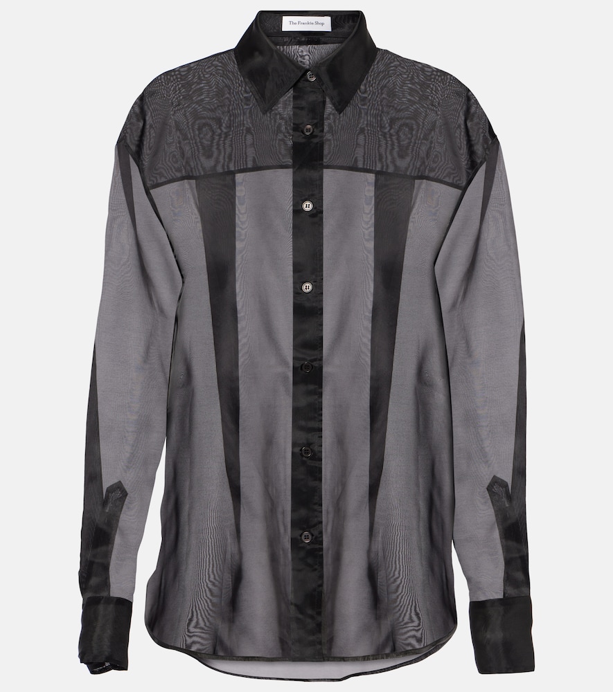 Peri Sheer Silk-Blend Shirt