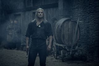 Geralt in Blaviken during The Witcher Netflix season 1