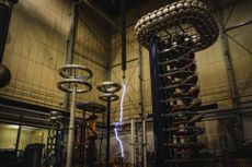 Scientists at the University of Manchester&rsquo;s High Voltage Laboratory hit the drone with more than 1 million volts to simulate a lightning strike.