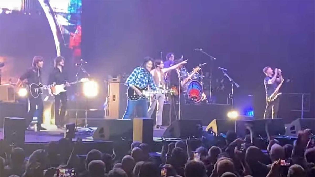 John Fogerty onstage in Manchester