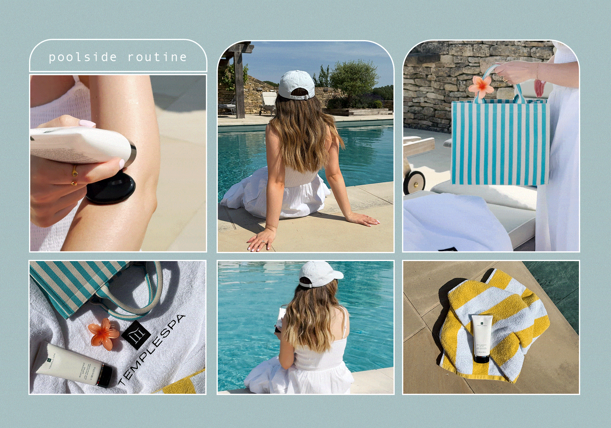 Junior beauty editor Grace Lindsay using Templespa SPF products