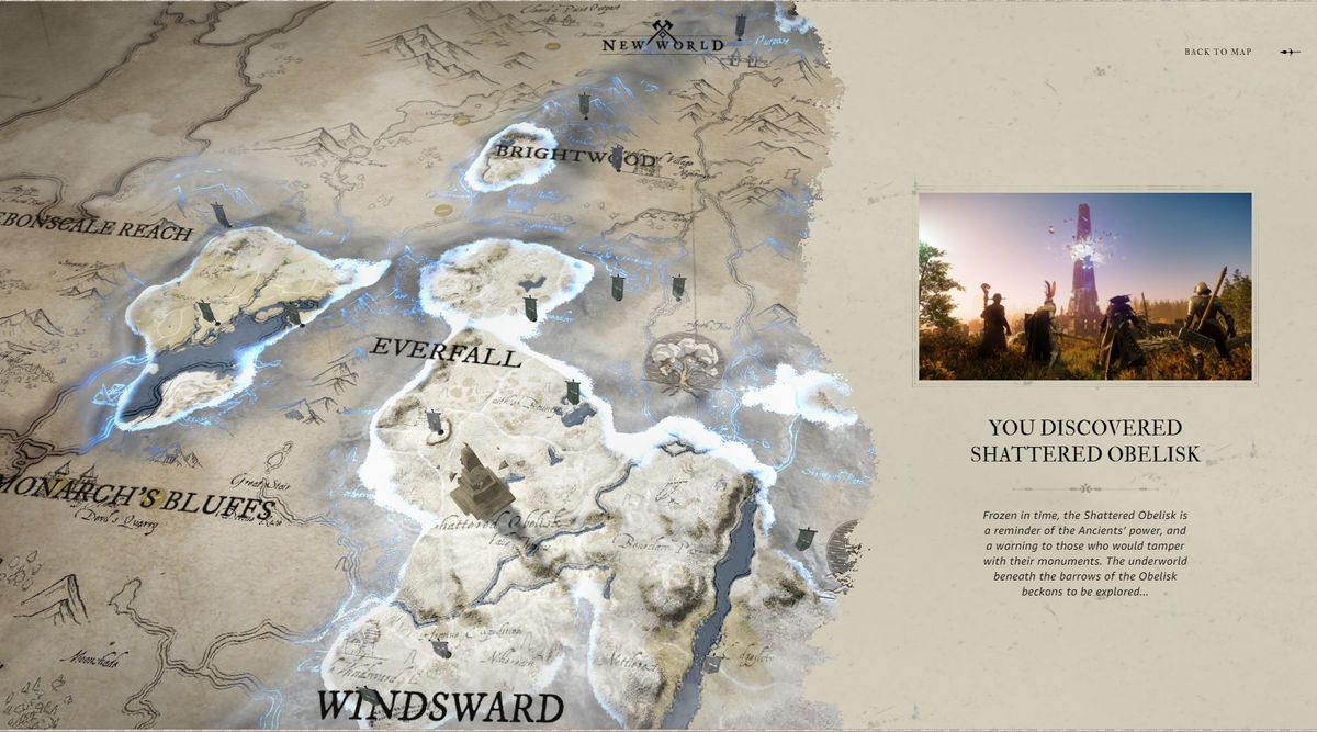 new world interactive map