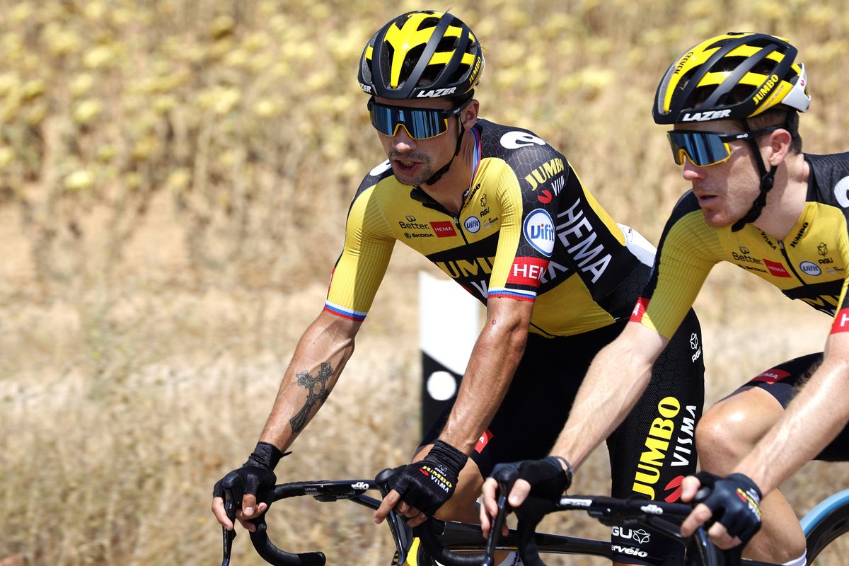 Vuelta Espana 2021 - 76th Edition - 5th stage Tarancon - Albacete 184,4 km - 18/08/2021 - Primoz Roglic (SLO - Jumbo - Visma) - photo Luis Angel Gomez/BettiniPhoto&Acirc;&copy;2021