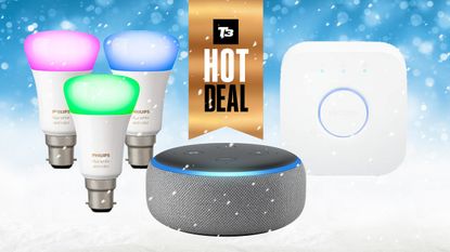 Philips Hue Starter Kit smart bulbs Amazon Echo Dot Christmas gifts