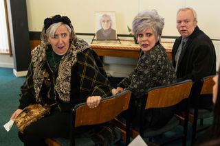 Julie Hesmondhalgh, Selina Mosinski and Steve Pemberton guest star as Joan's siblings.