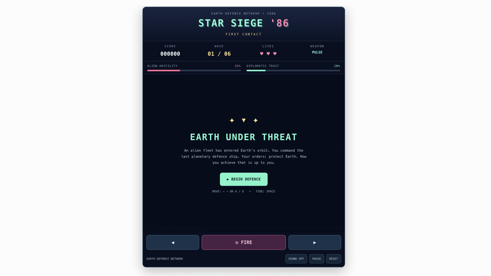 A screenshot of the chatpgt interface with a space invaders game in it.