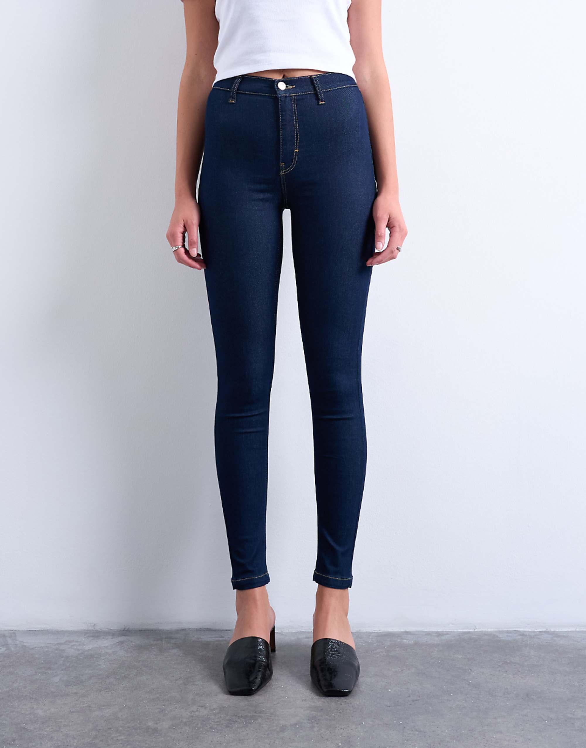 Topshop Joni Skinny High Rise Jean in Rinse