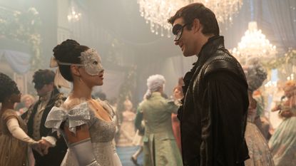 Yerin Ha and Luke Thompson in Bridgerton