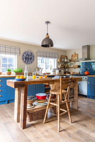 bespoke kitchen in a renovated 18th century farmhouse