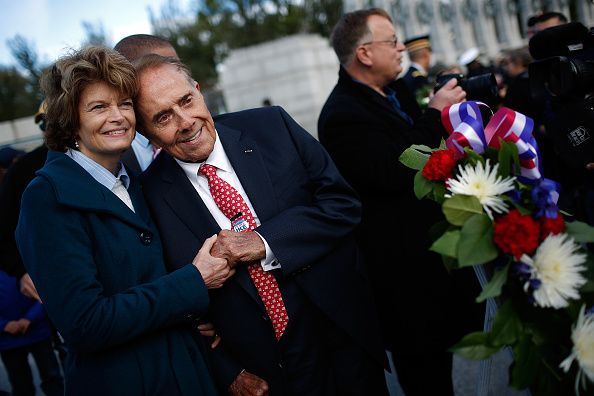 Sen. Lisa Murkowski and Bob Dole.