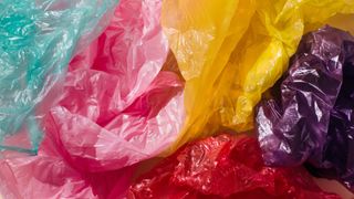 A collection of colourful plastic bags