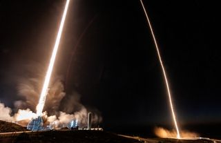 Falcon 9 Rocket Launch and Landing at Vandenberg