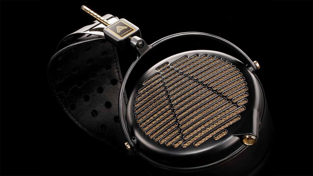 A selection of three different Audeze headphones.