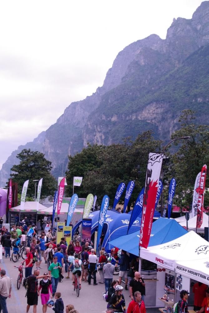 The festival area at the Bike Festival Garda